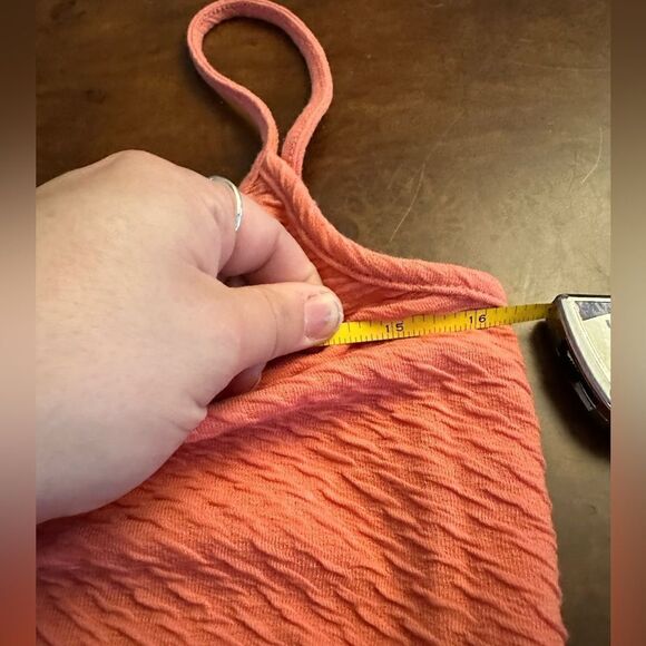 Wild Fable Womens Spaghetti Strap Cut Out Bodysuit Coral Pink NWOT Size L - Picture 7 of 12